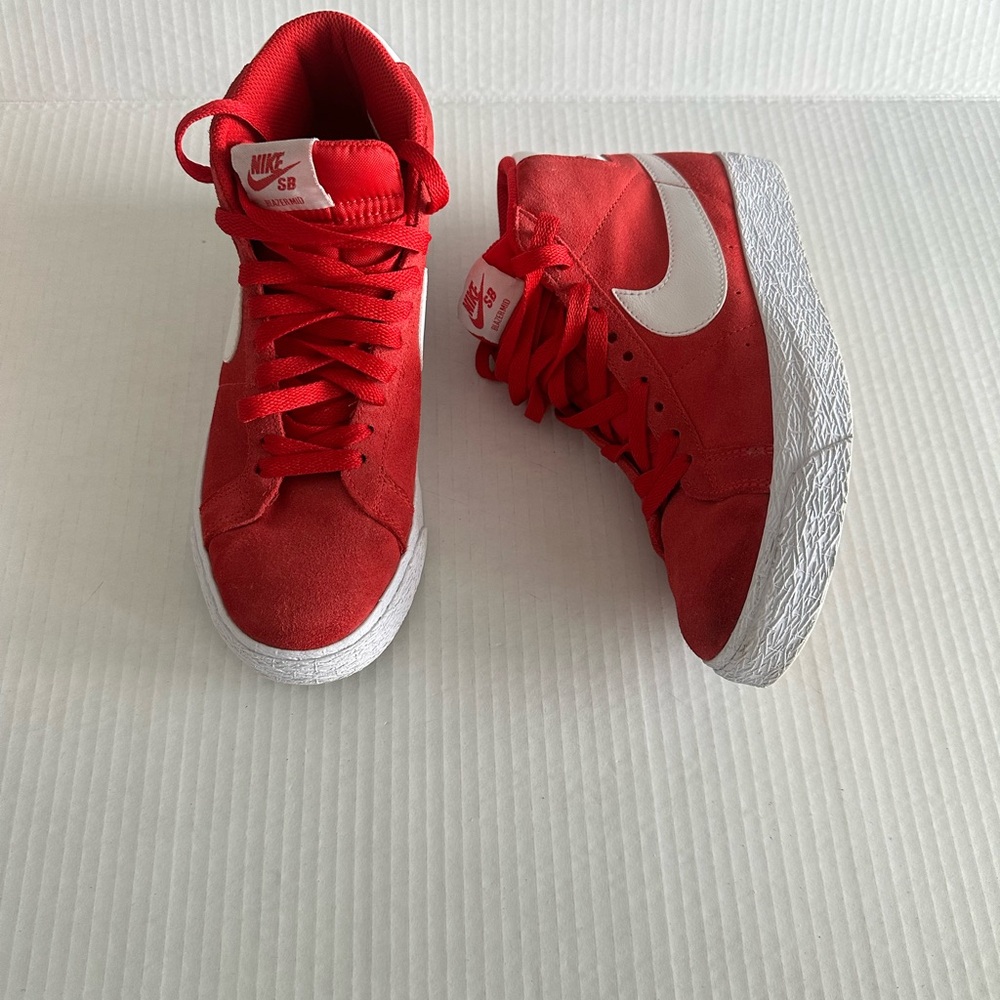 Nike SB Zoom Blazer Mid University Red and White Sneakers